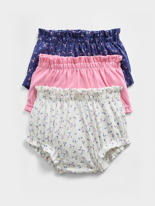 Image number 1 showing, Baby First Favorites Organic Cotton Ruffle Shorts (3-Pack)