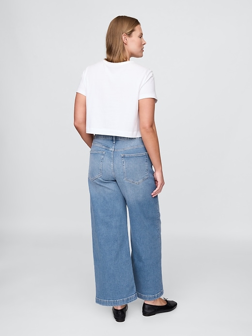 Image number 6 showing, High Stride Wide-Leg Ankle Jeans