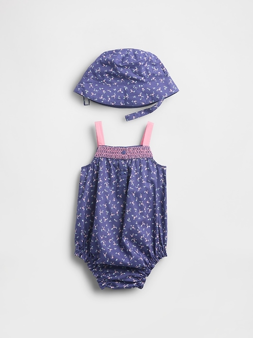 Image number 2 showing, Baby Poplin Bubble Outfit Set