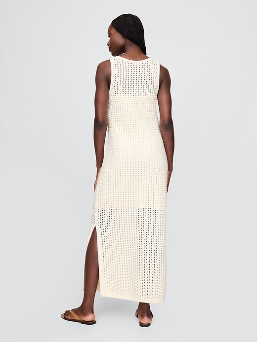 L'image numéro 2 présente Robe longue au crochet