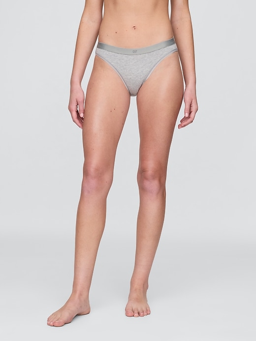 Image number 1 showing, Organic Stretch Cotton Logo Bikini