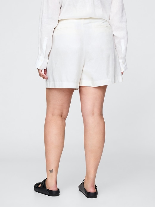 Image number 6 showing, 365 High Rise Linen-Blend Shorts