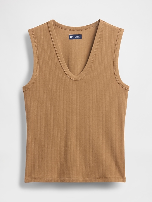 Image number 4 showing, Sheer Modern Rib Tank Top