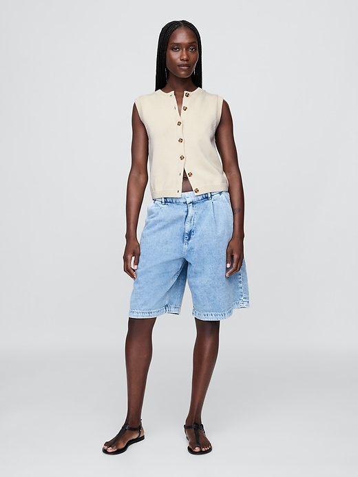 Image number 2 showing, Cropped Cardigan Sweater Vest