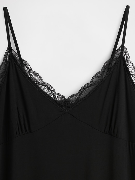 Image number 4 showing, Modal Lace-Trim PJ Dress