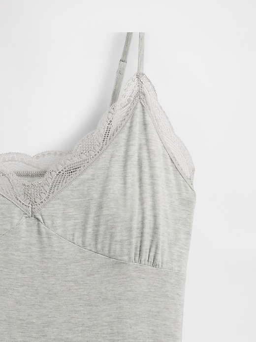 Image number 4 showing, Modal Lace-Trim PJ Dress