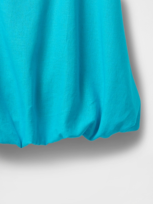 Image number 5 showing, Linen-Blend Bubble Mini Dress