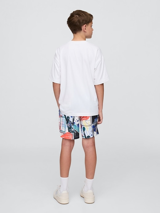 Image number 3 showing, Kids GapFit 6" Recycled Mesh Easy Shorts