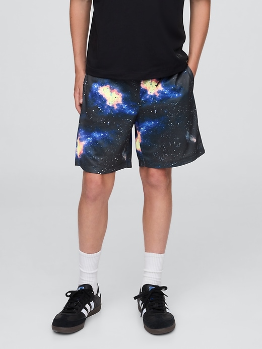 Image number 4 showing, Kids GapFit 6" Recycled Mesh Easy Shorts