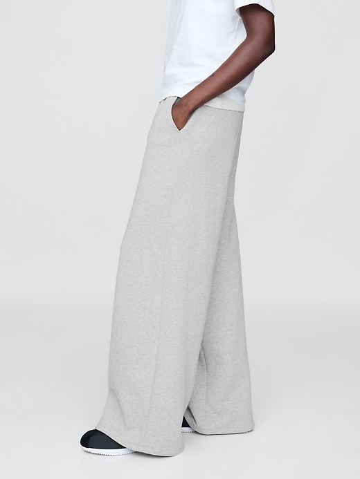 L'image numéro 3 présente Pantalon ballon à jambe large en coton ouaté VintageDoux