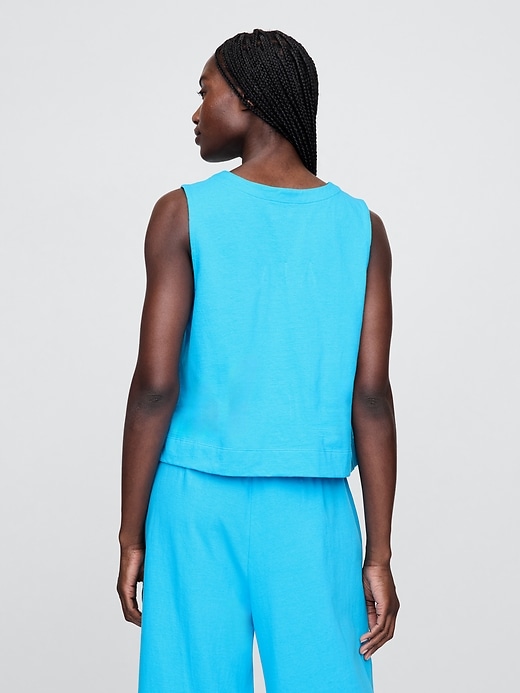 Image number 3 showing, UltraSoft Denim Shell Tank Top