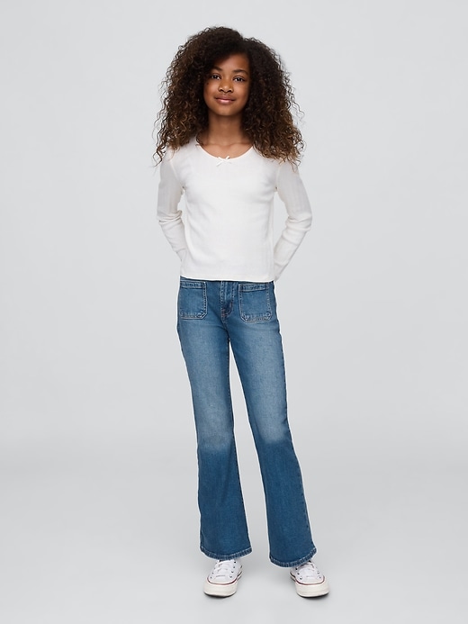 Image number 1 showing, Kids High Rise '70s Flare Jeans