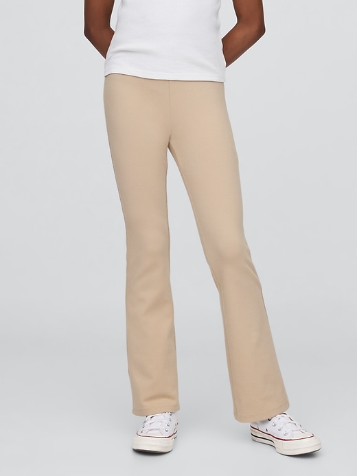 L'image numéro 3 présente Pantalon d’uniforme confort évasé en tricot point de Rome pour Enfant