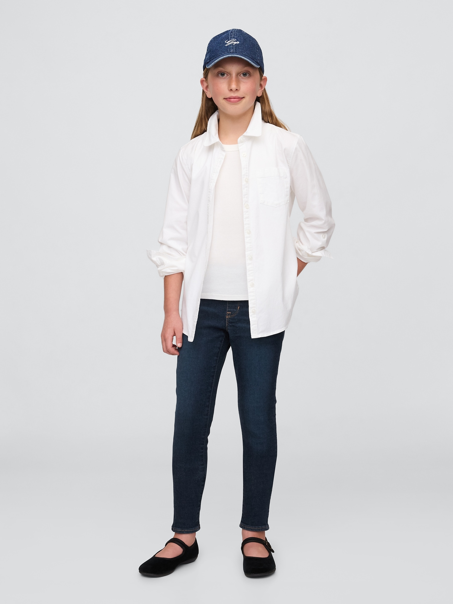 Kids Mid Rise Pull-On Jeggings