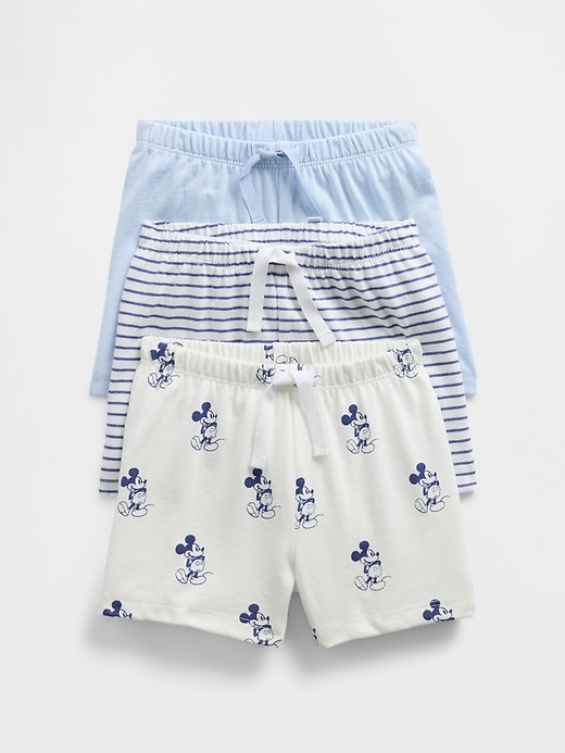 Image number 1 showing, Gap × Disney Baby Organic Cotton Pull-On Shorts (3-Pack)