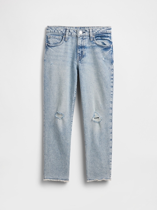 L'image numéro 4 présente Jean girlfriend à taille basse moyenne pour Enfant