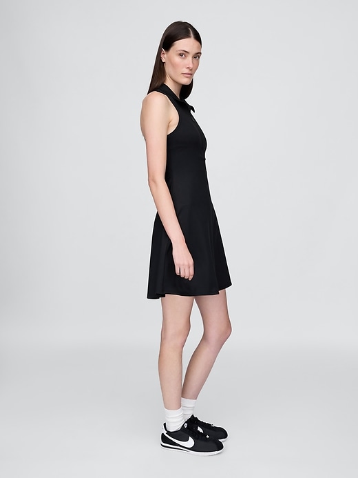 Image number 3 showing, GapFit Power Zip Polo Dress