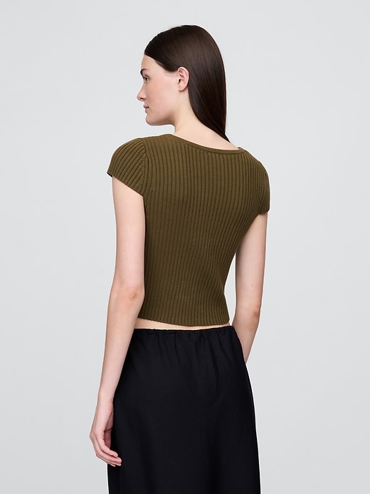Image number 3 showing, Cropped Rib Cardigan