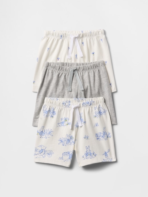 Image number 1 showing, Baby Peter Rabbit™ First Favorites Organic Cotton Pull-On Shorts (3-Pack)