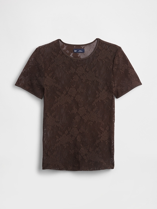 Image number 5 showing, Floral Lace Mesh Top