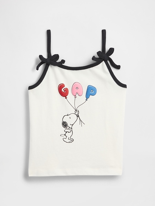 Image number 1 showing, Baby & Toddler Snoopy Logo Bow Cami