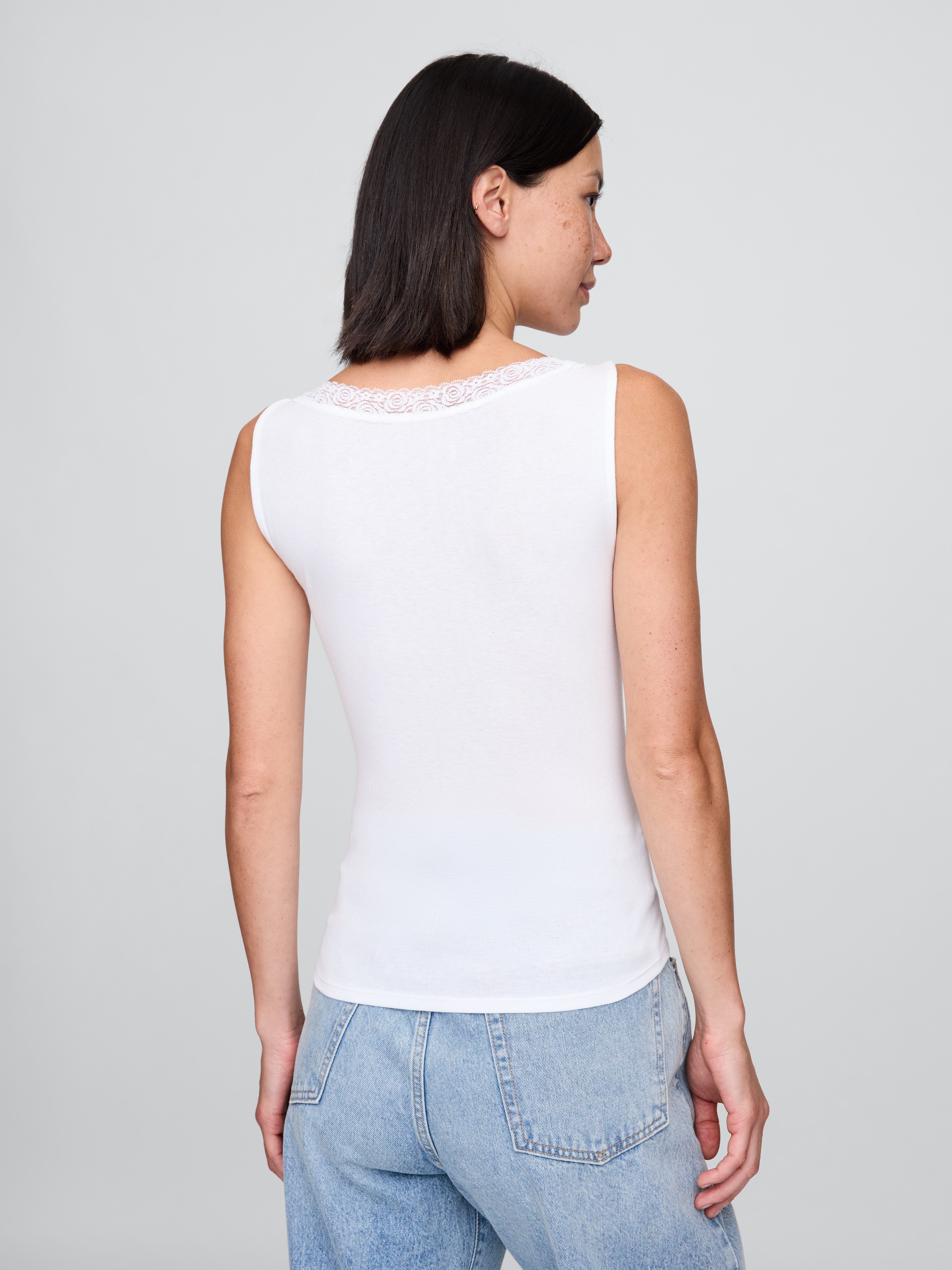 トップス Jerry Lace-Trim Tank Top | Gap