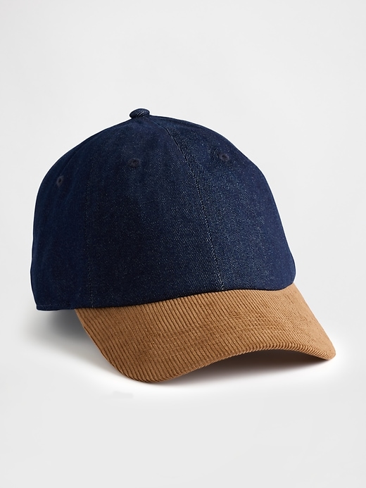 Image number 1 showing, Denim & Corduroy Baseball Hat