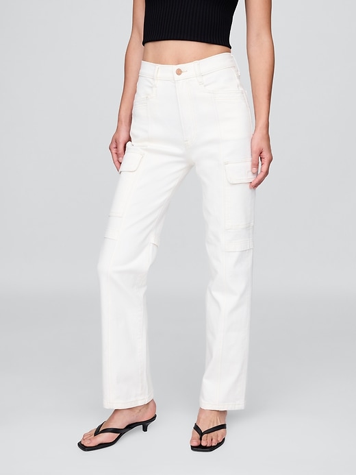 Image number 2 showing, Mid Rise '90s Loose Cargo Jeans