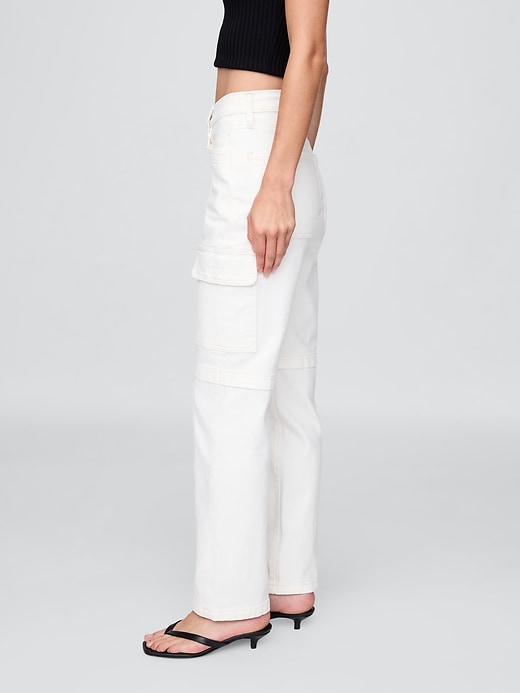 Image number 3 showing, Mid Rise '90s Loose Cargo Jeans