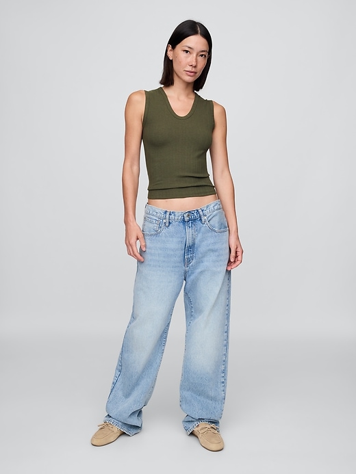 Image number 2 showing, Sheer Modern Rib Tank Top