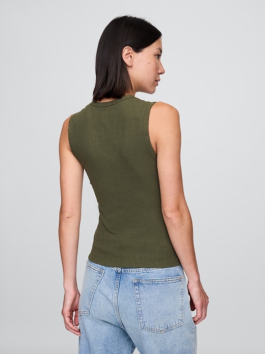 Image number 3 showing, Sheer Modern Rib Tank Top
