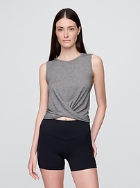 Image number 1 showing, GapFit Breathe Twist-Front Tank Top