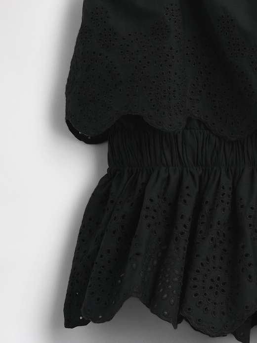 Image number 4 showing, Poplin Eyelet Ruffle Top