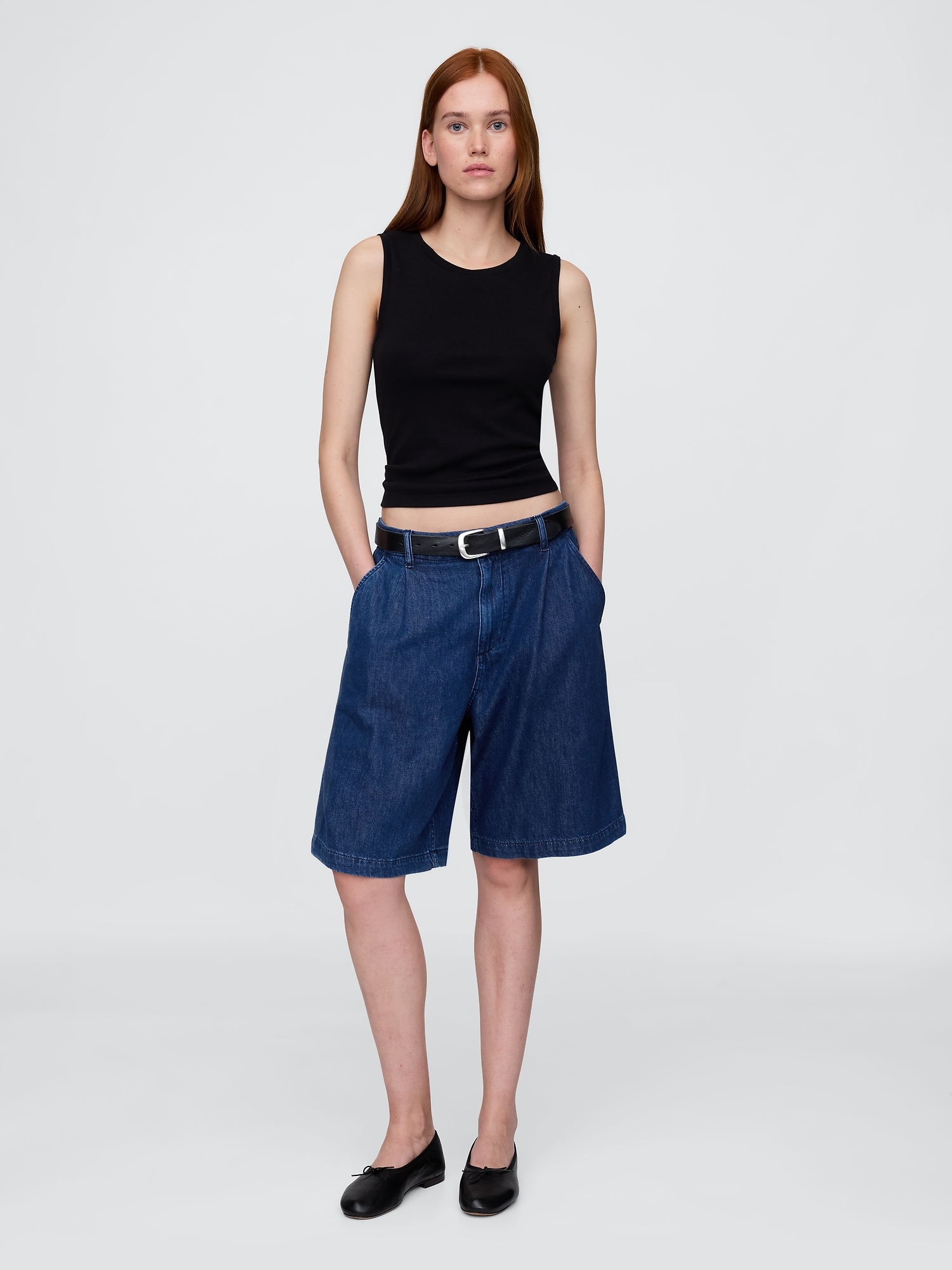 365 High Rise UltraSoft Longline Trouser Shorts