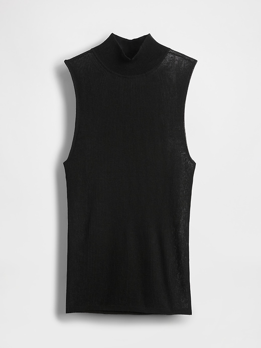 Image number 4 showing, Sheer Rib Mockneck Tank Top