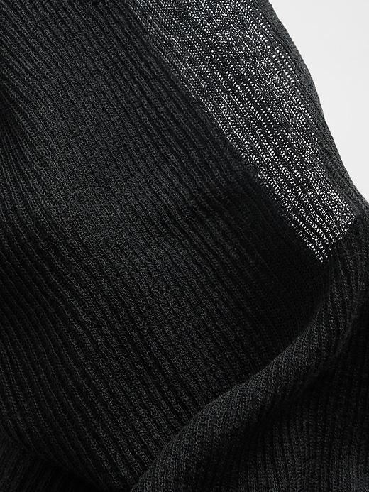 Sheer Rib Mockneck Tank Top