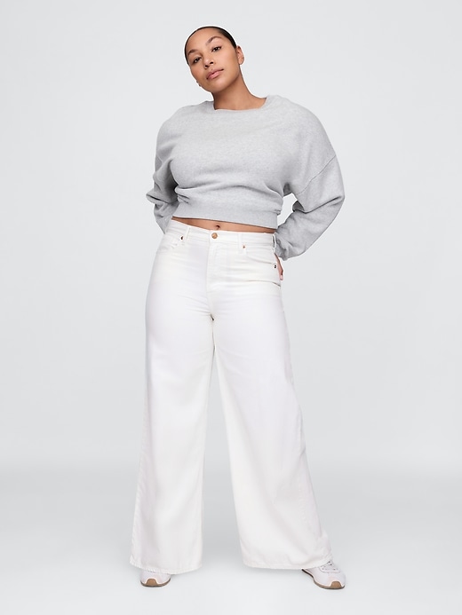 L'image numéro 5 présente Jean ballon très ample à taille mi-basse ample