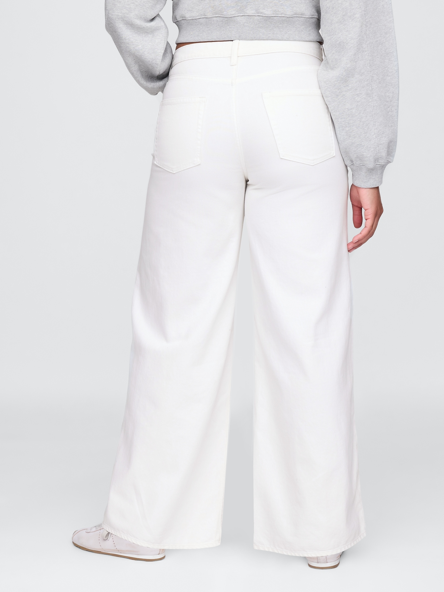 ［ミルク］un peu wide baggy slacks Mid Rise Corduroy Baggy Pants | Gap