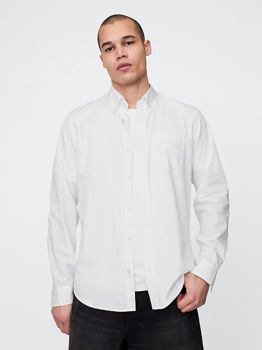 Image number 1 showing, Organic Cotton Poplin Classic Shirt