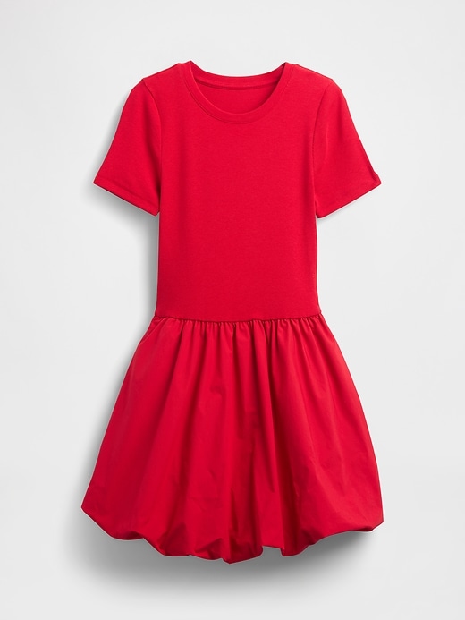 Image number 7 showing, Modern Mixed Media Bubble Mini Dress