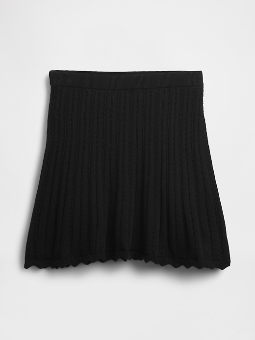 100% Cotton Pointelle Mini Skirt