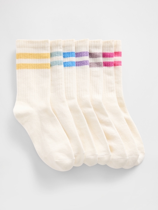 Image number 1 showing, Kids Varsity Crew Socks (7-Pack)