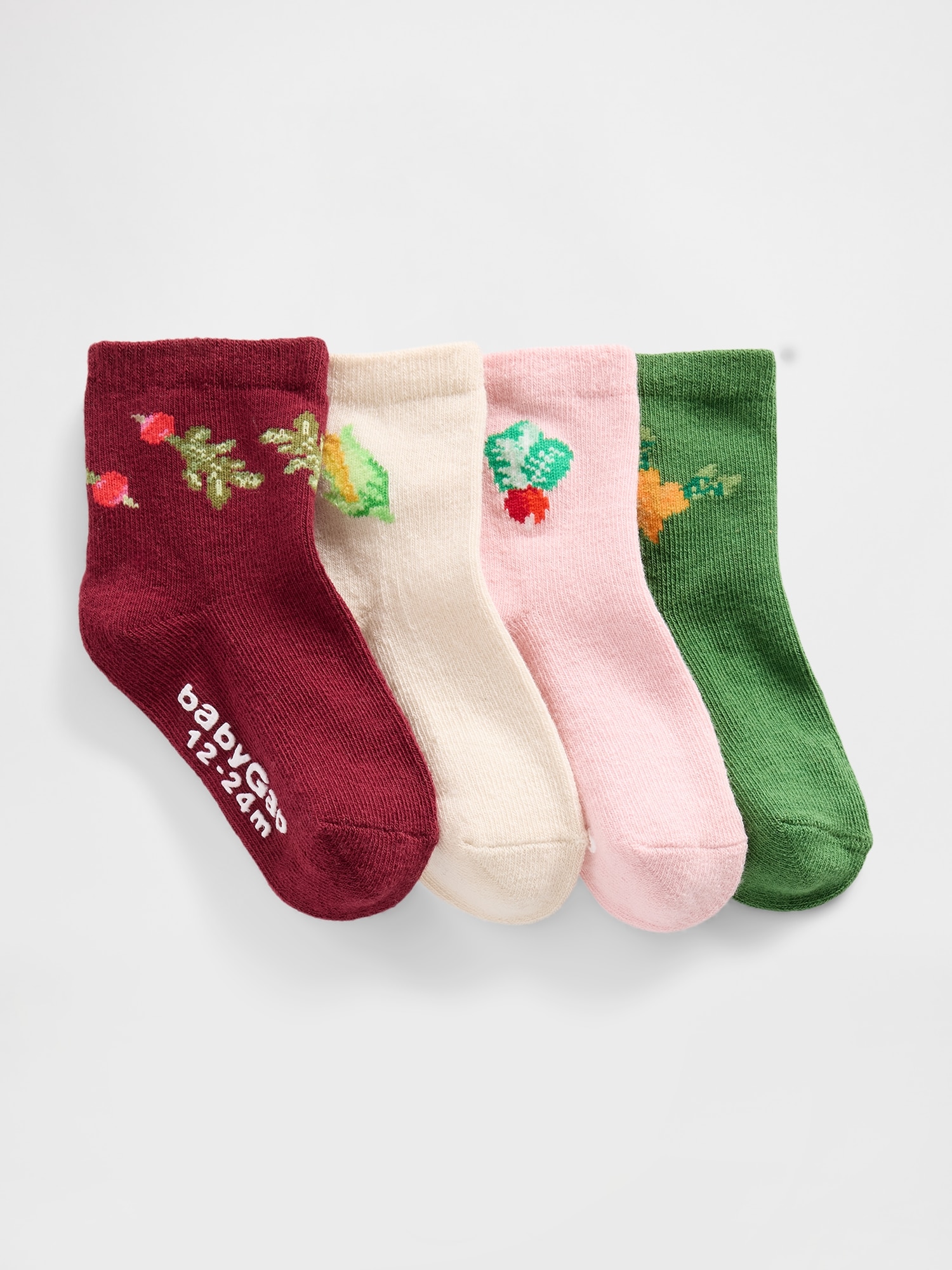 Baby & Toddler Quarter Crew Socks (4-Pack)