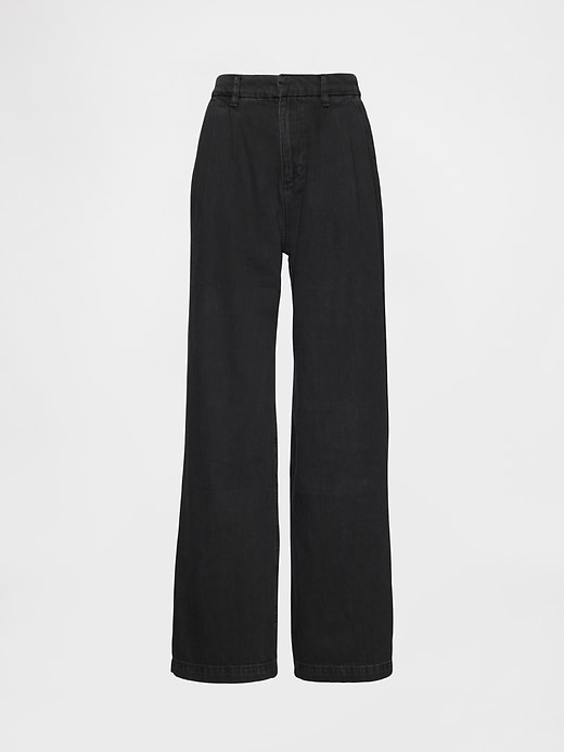 Image number 7 showing, 365 High Rise UltraSoft Pleated Denim Trousers