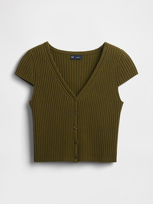 Image number 4 showing, Cropped Rib Cardigan