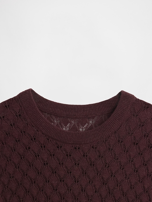 Image number 4 showing, Pointelle Sweater
