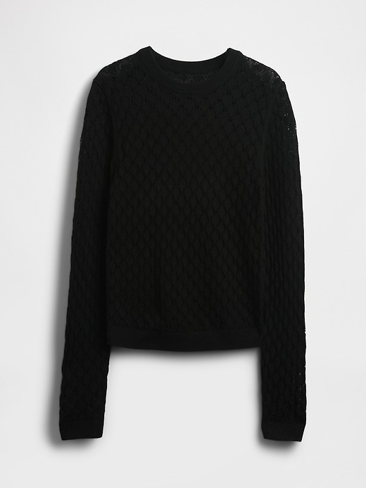 Image number 5 showing, Pointelle Sweater