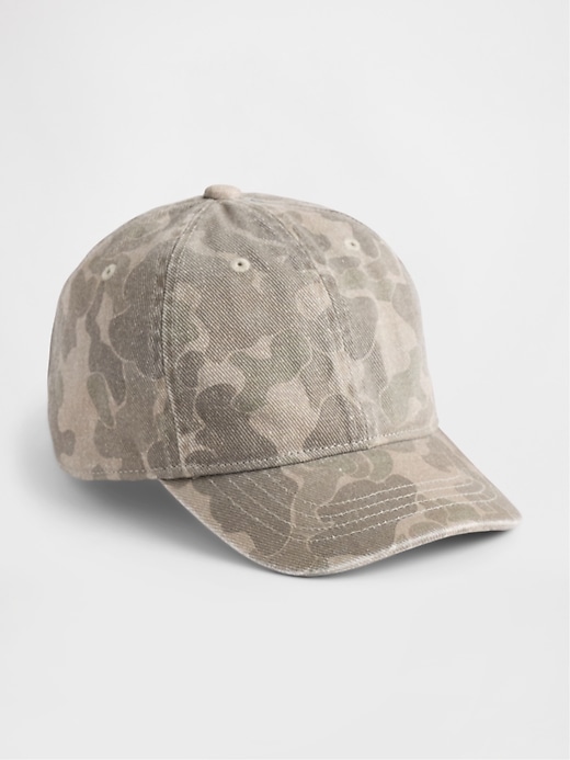 Image number 1 showing, Kids Organic Cotton Camo Baseball Hat