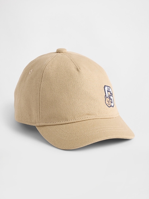 Image number 1 showing, Toddler Organic Cotton Bear Logo Baseball Hat