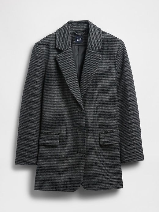 L'image numéro 5 présente Blazer surdimensionné en mélange de laine